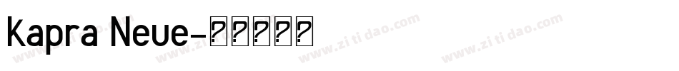 Kapra Neue字体转换